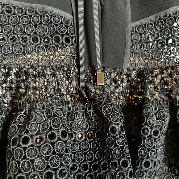 Self-Portrait Guipure Lace Mini Dress Black Cocktail Party Size US 2 - Picture 12 of 12